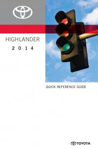 repair manual Toyota Highlander Quick Reference Guide 2014 PDF