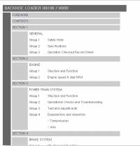repair manual Hyundai Backhoe Loader HB100, HB90 Service Manual PDF
