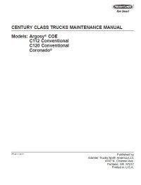 repair manual Freightliner Century Class Trucks Maintenance Manual PDF
