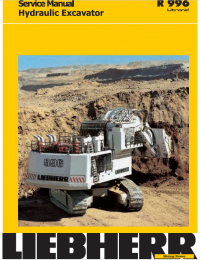 repair manual Liebherr R 996 Litronic Excavator PDF Service Manual