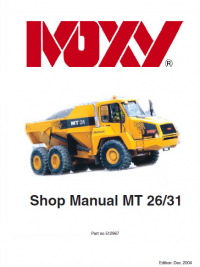 repair manual Doosan Moxy MT26 & MT31 Articulated Dump Truck Shop Manual PDF