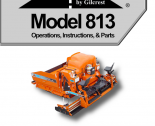 repair manual Bomag ProPaver Gilcrest Model 813 Operations & Instructions & Parts PDF