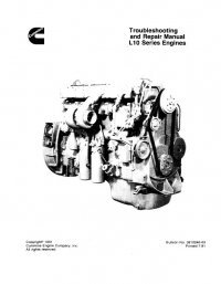 repair manual Cummins L10 Series Engines Troubleshooting and Repair Manual PDF