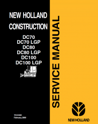 repair manual New Holland DC70 DC70LGP DC80 DC80LGP DC100 DC100LGP PDF Service Manual PDF