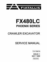 repair manual FiatAllis Crawler Excavator FX480LC Phoenix Series Service Manual PDF