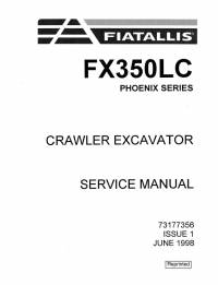 repair manual FiatAllis Crawler Excavator FX350LC Phoenix Series Service Manual PDF