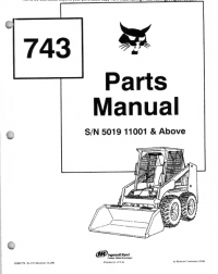 spare parts catalog Bobcat 743 Skid Steer Loader Parts Manual PDF