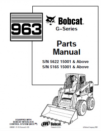 spare parts catalog Bobcat 963 G-Series Skid Steer Loader Parts Manual PDF