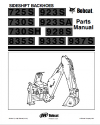 spare parts catalog Bobcat, Melroe, Clark, Ingersoll Rand Side Shift Backhoe Loader Excavator Parts Manual PDF
