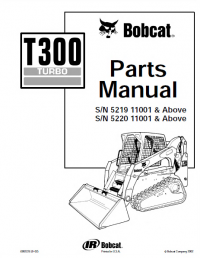 spare parts catalog Bobcat T300 Turbo Track Loader Parts Manual PDF
