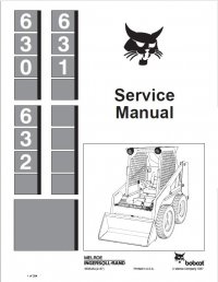 repair manual Bobcat 630, 631, 632 Skid Steer Loaders Service Manual PDF