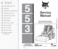 repair manual Bobcat 553 Skid Steer Loader Service Manual PDF
