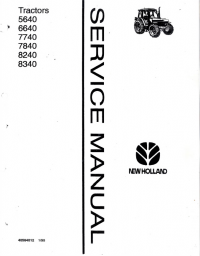 New Holland Ford 5640 6640 7740 8240 8340 Tractors PDF Manual