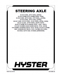 repair manual Hyster Class 5 For F019 (H13.00-16.00XM, H10.00-12.00XM-12EC Europe) Trucks PDF Manual