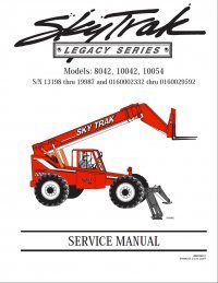 repair manual JLG SkyTrak Telehandlers 8042 & 10042 & 10054 ANSI Service Manual PDF