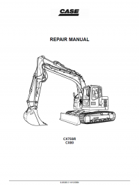 repair manual Case CX75SR-CX80 Crawler Excavators Service Manual PDF