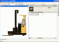 spare parts catalog caterpillar Forklift LinkOne 2013