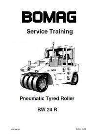 repair manual Bomag BW 24 R Pneumatic Tyred Roller Service Training Manual PDF