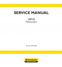 repair manual New Holland LM732 Telehandler Repair Manual PDF