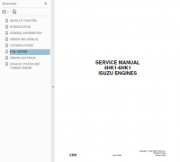 repair manual New Holland Isuzu Engine 4HK1 & 6HK1 PDF Service Manual
