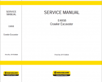 repair manual New Holland E485B Crawler Excavator Service Manual PDF