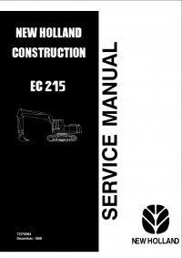 repair manual New Holland EC215 Excavator Service Manual PDF