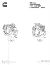 repair manual CUMMINS ENGINE B SERIES 4BT3.9 6BT5.9