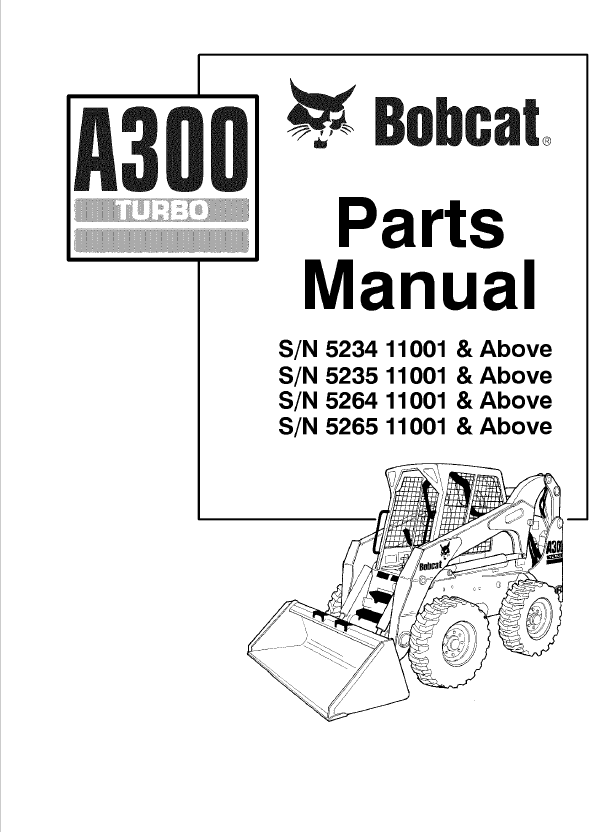 Bobcat Loader A300 Turbo Parts Manual PDF