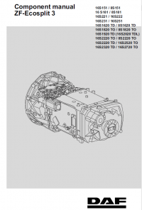 repair manual DAF ZF-Ecosplit Components Manuals PDF
