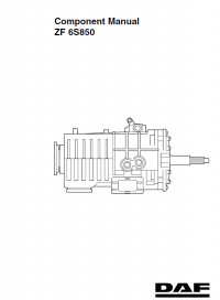 repair manual DAF ZF 6S850 Component Manual PDF