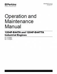 repair manual Perkins Industrial Engines 1204F Series Operation And Maintenance Manual PDF