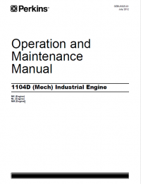 repair manual Perkins 1104D (Mech) Industrial Engine Operation and Maintenance Manual PDF