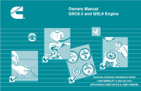 repair manual Cummins Engines QSC8.3, QSL9 Owners Manual PDF