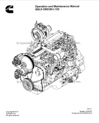 repair manual Cummins Engine QSL9 CM2350 L102 Operation and Maintenance Manual PDF