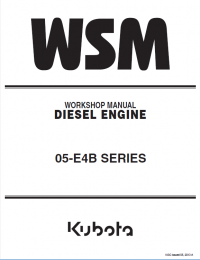repair manual Kubota Diesel Engine 05-E4B Series Workshop Manual PDF