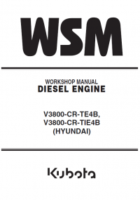 repair manual Kubota Diesel Engine V3800-CR (Hyundai) Workshop Manual PDF
