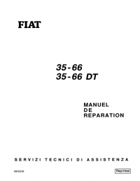 repair manual Fiat 35-66, 35-66DT Tractor Workshop Manual PDF