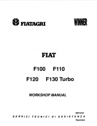 repair manual Fiatagri WINNER F100, F110, F120, F130 Turbo Workshop Manual PDF