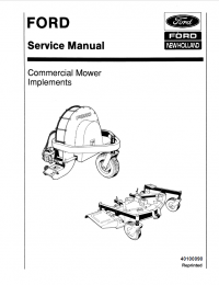 repair manual Ford New Holland Commercial Mower Implements Service Manual PDF