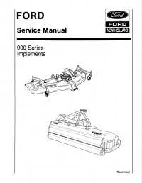 repair manual Ford New Holland 900 Series Implements Service Manual PDF