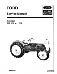 repair manual New Holland Ford Tractor Model 9N 2N 8N Service Manual PDF