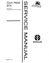 repair manual New Holland Corn Head 974 Service Manual PDF