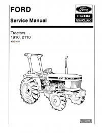 repair manual New Holland Ford Tractor 1910, 2110 Service Manual PDF
