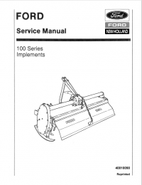 repair manual New Holland Ford 100 Series Implements Service Manual PDF