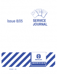 repair manual New Holland Issue 8/05 Service Journal PDF 87059238