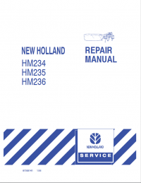 repair manual New Holland HM234, HM235, HM236 Repair Manual PDF 87392141