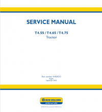 repair manual New Holland T4.55, T4.65, T4.75 Tractor Service Manual PDF