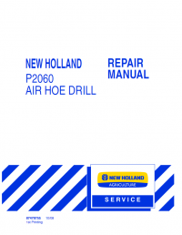 repair manual New Holland P2060 AIR HOE DRILL Repair Manual PDF 87478755