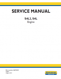 repair manual New Holland S4L2, S4L Engine Service Manual PDF