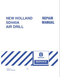 repair manual New Holland SD440A AIR DRILL Repair Manual PDF
